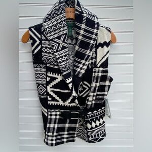 Lauren Ralph Lauren Petite Southwest Knit Vest NWT